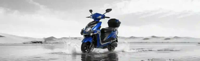 Blue Urban Electric Motorcycle 1