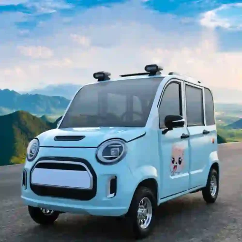 Cute 4-Seater Electric Car Mini  Closed Cabin Electric Vehicle