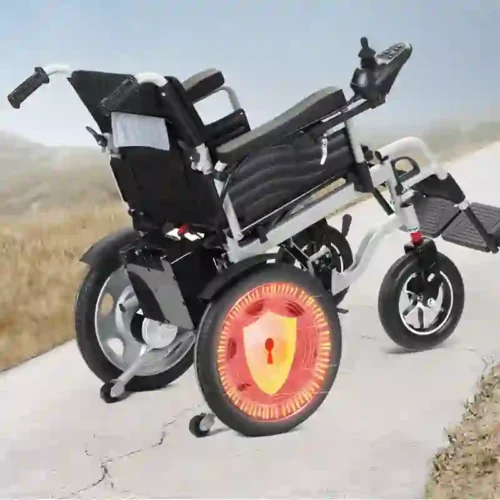 Electric Wheelchair (1) Electric Wheelchair Foldable Power Mobility Chair