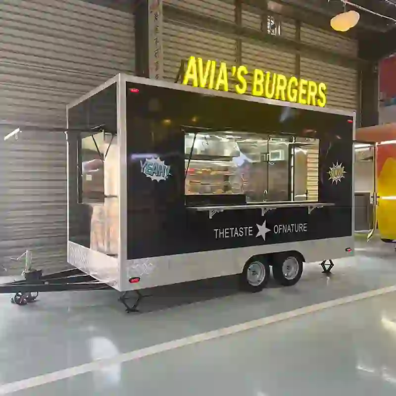 Custom Food Trailer Built Mobile Burger Kitchen