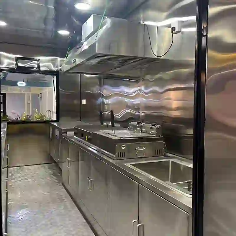 Custom Food Trailer Built Mobile Burger Kitchen
