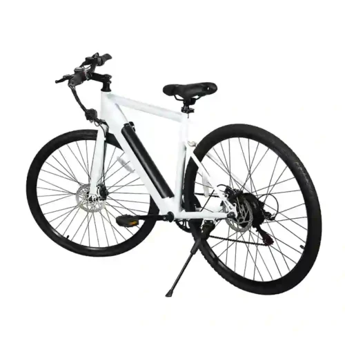 White Electric Bicycle  26 Inch  with Removable Battery