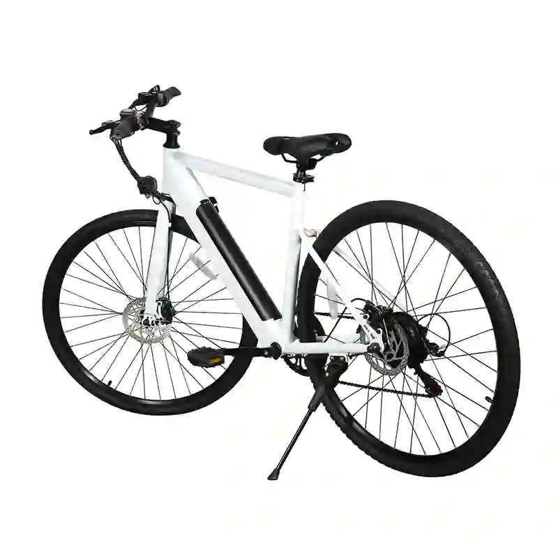 White Electric Bicycle  26 Inch  with Removable Battery
