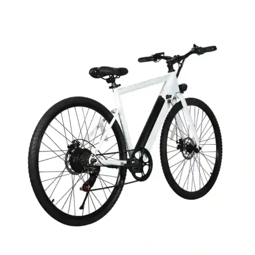White Electric Bicycle  26 Inch  with Removable Battery