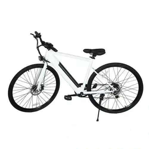 White Electric Bicycle  26 Inch  with Removable Battery
