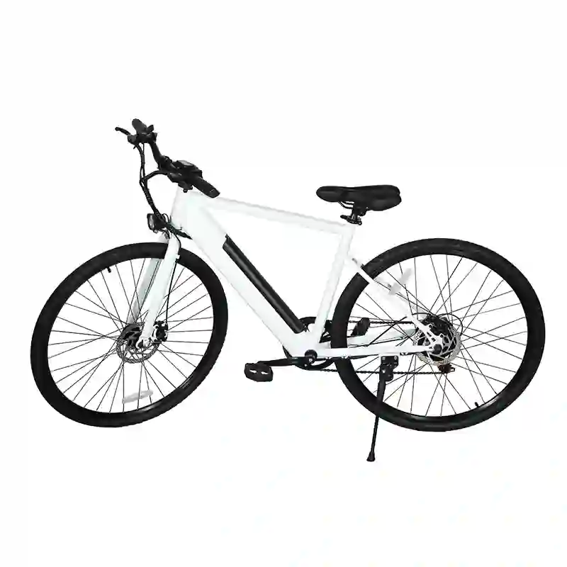 White Electric Bicycle  26 Inch  with Removable Battery