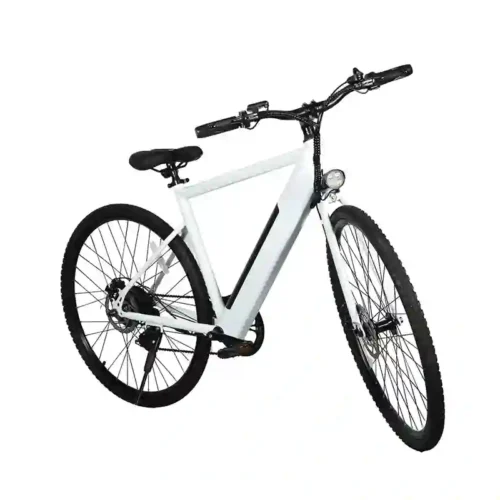 White Electric Bicycle  26 Inch  with Removable Battery