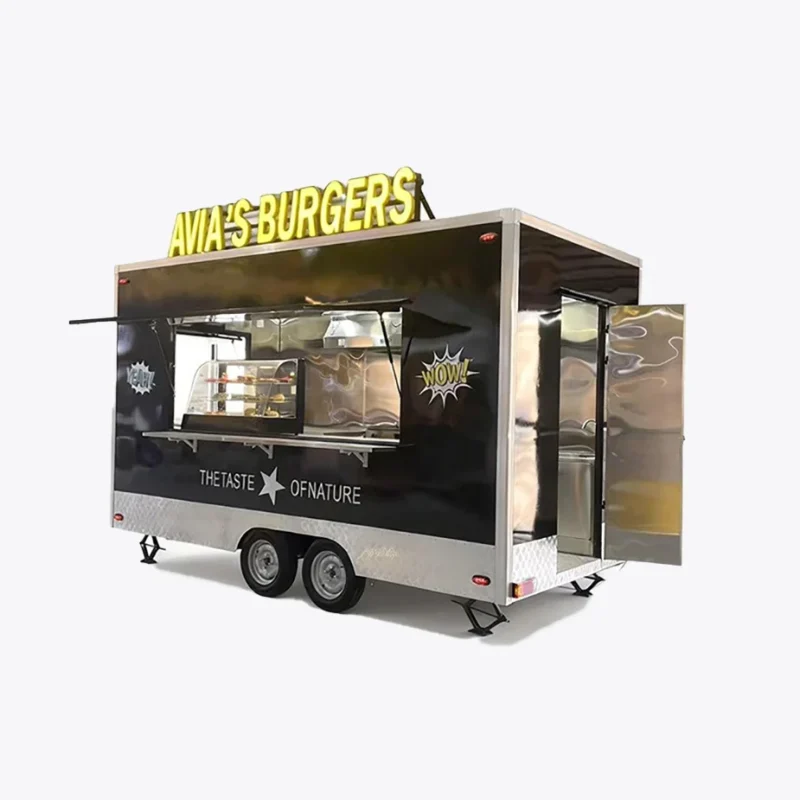 Custom Food Trailer Built Mobile Burger Kitchen