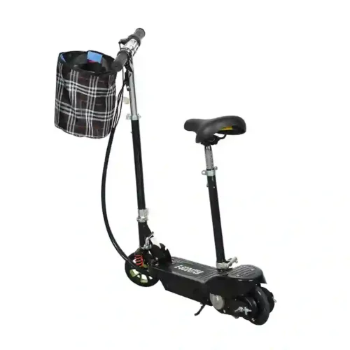 Mini Electric Scooter  Foldable E-Scooter with Basket