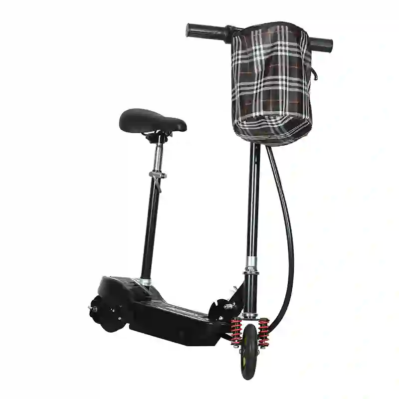 Mini Electric Scooter  Foldable E-Scooter with Basket