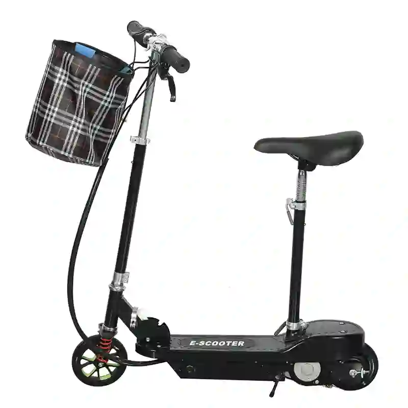 Mini Electric Scooter  Foldable E-Scooter with Basket
