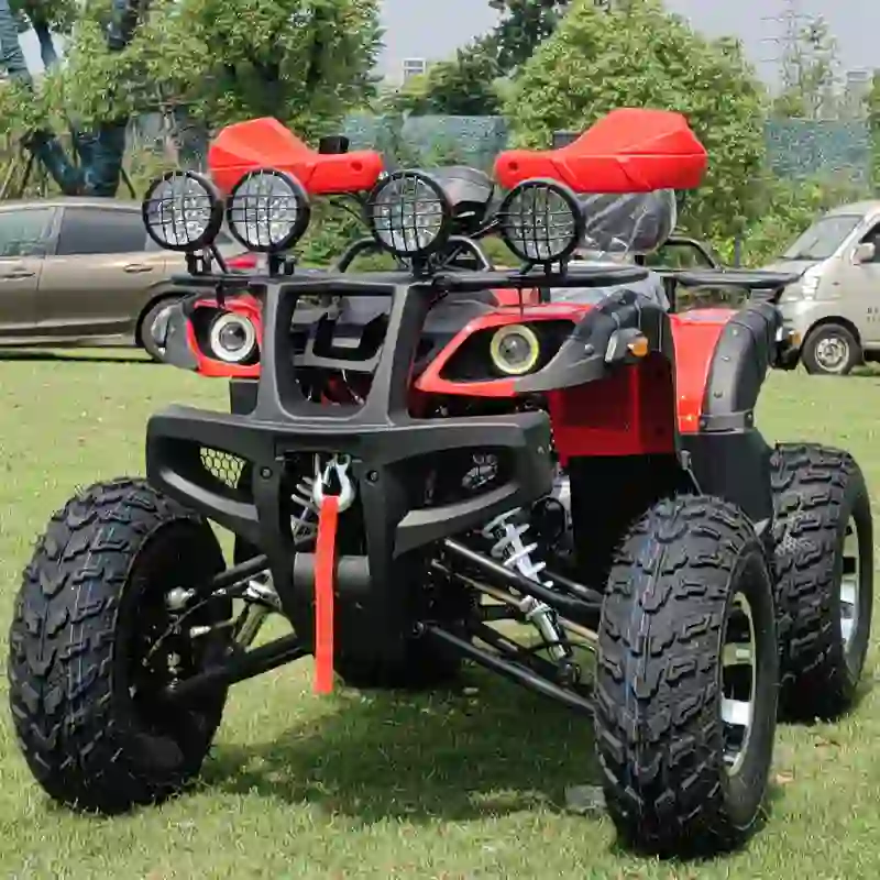 Red 4 Wheel ATV Off-Road Use