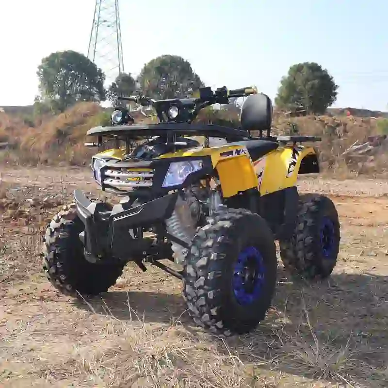 off road vehicles (2) Rugged Yellow All-Terrain Off Road Vehicles