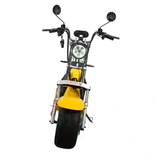 Yellow Electric Scooter  City Coco Style Fat Tire
