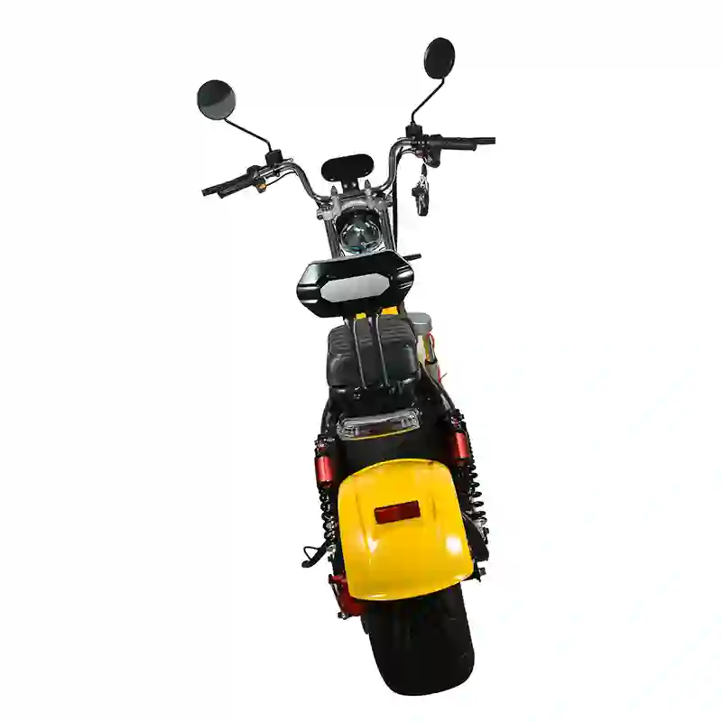 Yellow Electric Scooter  City Coco Style Fat Tire